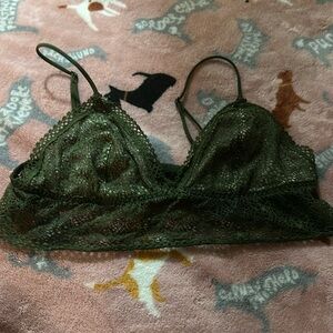 Victoria’s Secret forest green lace bralette